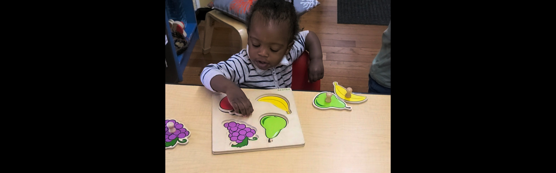 a student playing puzzle